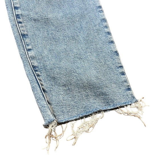 J. Crew Light Wash Straight Leg Raw Hem Jeans Size 31 Women - Picture 5 of 7